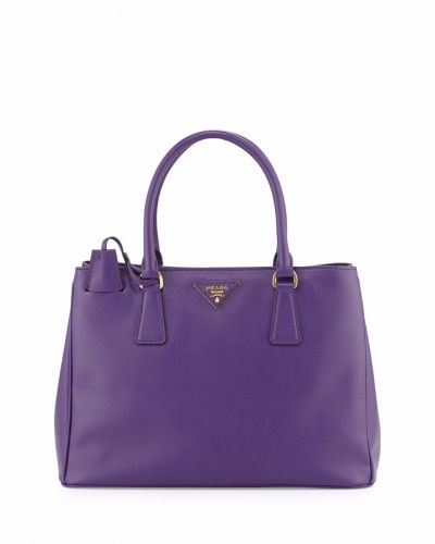 AAA Quality Purple Prada Galleria Leather Tote bags Ladies Shopping Best Price Online Sale