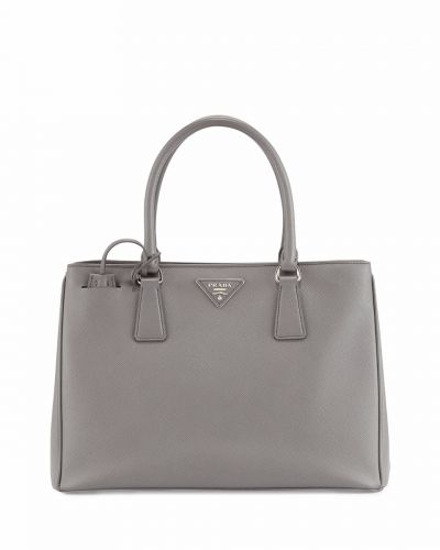 Double Leather Handle Gary Prada Galleria Handbags Silver Hardware High Quality Hot Selling Replica
