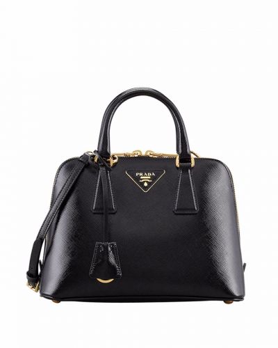 Classical Black Prada Promenade Tote Bags Narrow Removable Adjustable Fake Shoulder Strap Good Price Online Sale